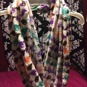 Multicolored cartoon printed Infinity scarf